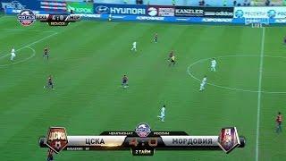 Kirill Nababkin's goal. CSKA vs FC Mordovia | RPL 2014/15