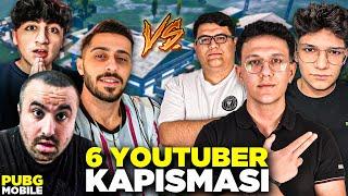 6 YOUTUBER VS ATTIK! w/ Sasuke carl alemdeseko jezzy mavi | PUBG MOBİLE