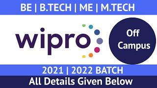 Wipro Hiring Phase -2  2022 Batch | off Campus Hiring  2022