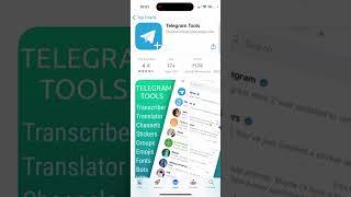 Telegram Tools app - how to use