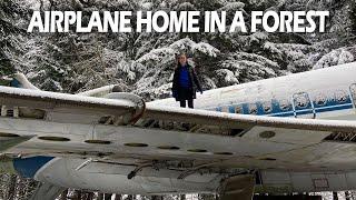 We Visited an Airplane Home in the Forest!