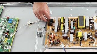 Plasma TV Repair Help Clicking Noise & No Picture How to Troubleshoot Y Sustain & X Sustain Problems