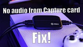 Capture Card No Audio Fix