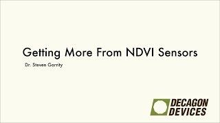 Getting More from NDVI Sensors