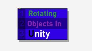 Unity 3D | Rotating Objects With Code (EXPLAINED)