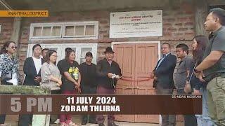 DD News Mizoram - Zoram Thlirna | 11 July 2024 | 5 PM