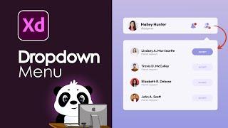 Create a DROPDOWN MENU in Adobe XD (Tutorial)