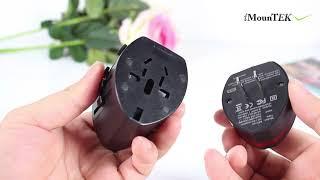 GPCT1485 - Universal Travel Power Adapter All in One Wall Charger AC Power & Dual USB