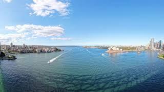 8K 360 Standing on Sydney Harbour Bridge 2