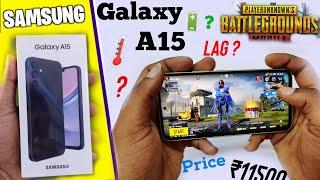 Samsung GALAXY A15''BGMI/PUBG Gaming Test - Graphics test!!! galaxy A15 PUBG- Battery - Lag