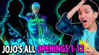 REACCIONO A LOS OPENINGS DE JOJO'S BIZARRE ADVENTURE 1-11 (All Versions)