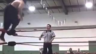 Wrestling   Incredible Jump in Match   YouTube