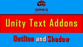 Unity Text Outline and Shadow