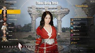 Shadow Arena Global - Final CBT Yeonhwa Gameplay vs All Class ShowCase - Steam Eng