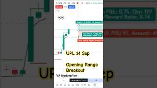 UPL 14 Sep 2023, Opening Range Breakout #shorts