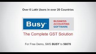 BUSY Accounting Software - The Complete GST Solution (English)