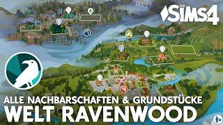 LEBEN & TOD 🪦 Die Welt Ravenwood mit allen Grundstücken und Nachbarschaften im Die Sims 4 Pack