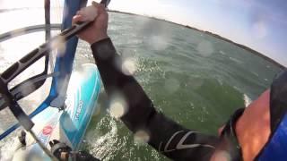 Windsurfing WIlson Lake Kansas Wilson Sept 7