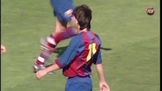 Spectacular exhibition by Lionel Messi in a 2004/05 Barça B derby