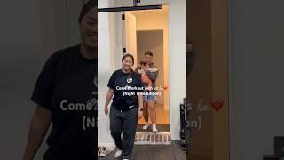 Our first workout together as a family!️ #couple #baby #familyfitness #homegym #vlog