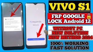 Vivo S1 Frp Bypass 2024 | New Method Without Pc Android 12