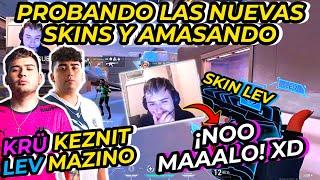 KEZNIT y MAZINO COMPARAN LAS NUEVAS SKINS DE LEV y KRÜ Y EL DEUS SE BURLA XD | DE REYNA EN ICEBOX