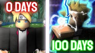 I Spent 100 Days as Boruto Uzumaki in Shindo Life.. - Roblox