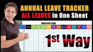 This ANNUAL LEAVE Tracker is So Awesome! / Leave Tracker / Vacation Tracker