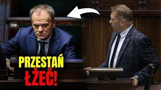 TUSK OSZALAŁEŚ! CZARNEK OSTRO NA MÓWNICY WRAZ Z KONFEDERACJĄ!