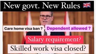 Uk New Government New Rulesupdate for student , care home and work visa for migrants