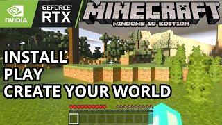 Minecraft Windows 10 - How To Install & Play Minecraft RTX  Enable Ray Tracing Shaders