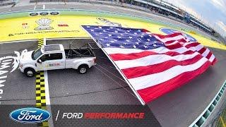 2017 Ford Super Duty Breaks Guinness World Record | NASCAR | Ford Performance