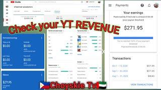 How to check REVENUE in Youtube and Google Adsense latest Update October 2020