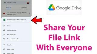 How To Share Google Drive Files Link To Everyone In Tamil