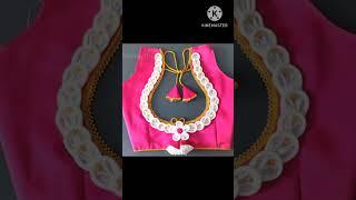 stylish blouse back neck design |patch work modal | # ammu fashion