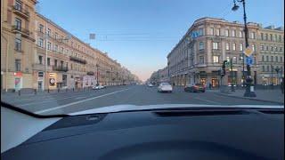 Driving in ST Petersburg, Russia During LOCKDOWN 2021. Live