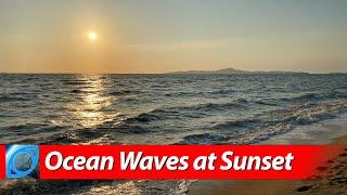 Relax to Soothing Music and Ocean Waves at Sunset