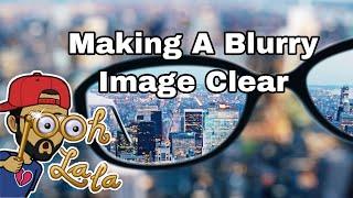 How To Make Blurred Image Clear In Picsart/Low Resolution To High Photo Edit/ How To Fix Blur