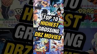 Top 10 HIGHEST Grossing Dragon Ball Movies of All Time #dbz #goku #dragonball