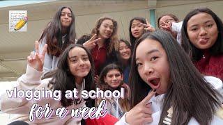 vlogging at school FOR A WEEK | Nicole Laeno