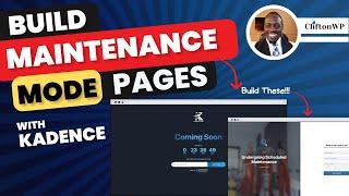 [New Feature] How to Create Custom Maintenance & Coming Soon Pages with Kadence Maintenance Mode.