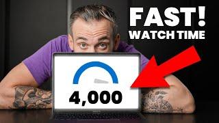 How to ACTUALLY Get 4000 Hours Of Watch Time on YouTube