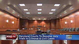 Maryland Courts To Resume Jury Trials in Criminal and Civil Cases