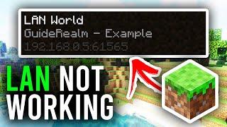 How To Fix Minecraft Multiplayer LAN Not Working - Full Guide