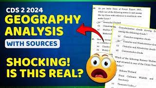 The Era of PYQs | CDS II 2024 | Geography Analysis with Sources | #facetsofupsc