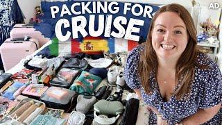 PACK WITH ME: Mediterranean Cruise ️  best cruise hacks, packing tips, summer outfits & beauty! AD