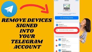 Remove Signed In Device From Your Telegram Account | Logout all devices on your Telegram account