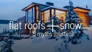 Flat roofs and snow - 5 myths busted