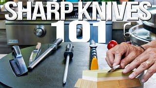 THE BEST WAYS TO SHARPEN YOUR KITCHEN KNIFE | SAM THE COOKING GUY 4K
