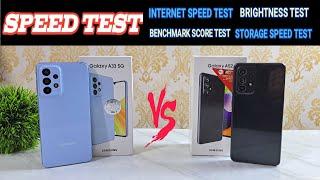 Samsung A33 vs A52 speed Test